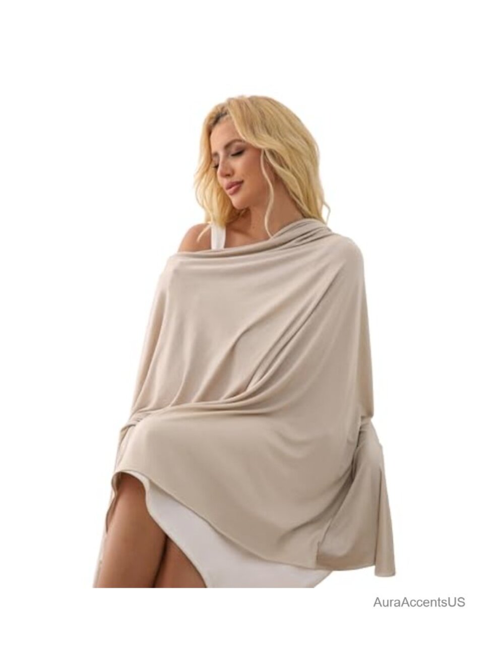 Tencel Shawl Wrap UPF 50+ Lightweight Pashmina Travel Blanket Scarf